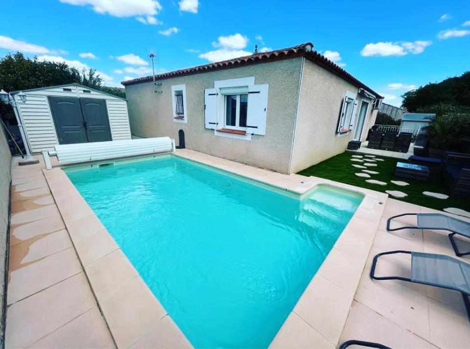 La Villa de l'Olivier piscine privée et parking Carcassonne Extérieur photo